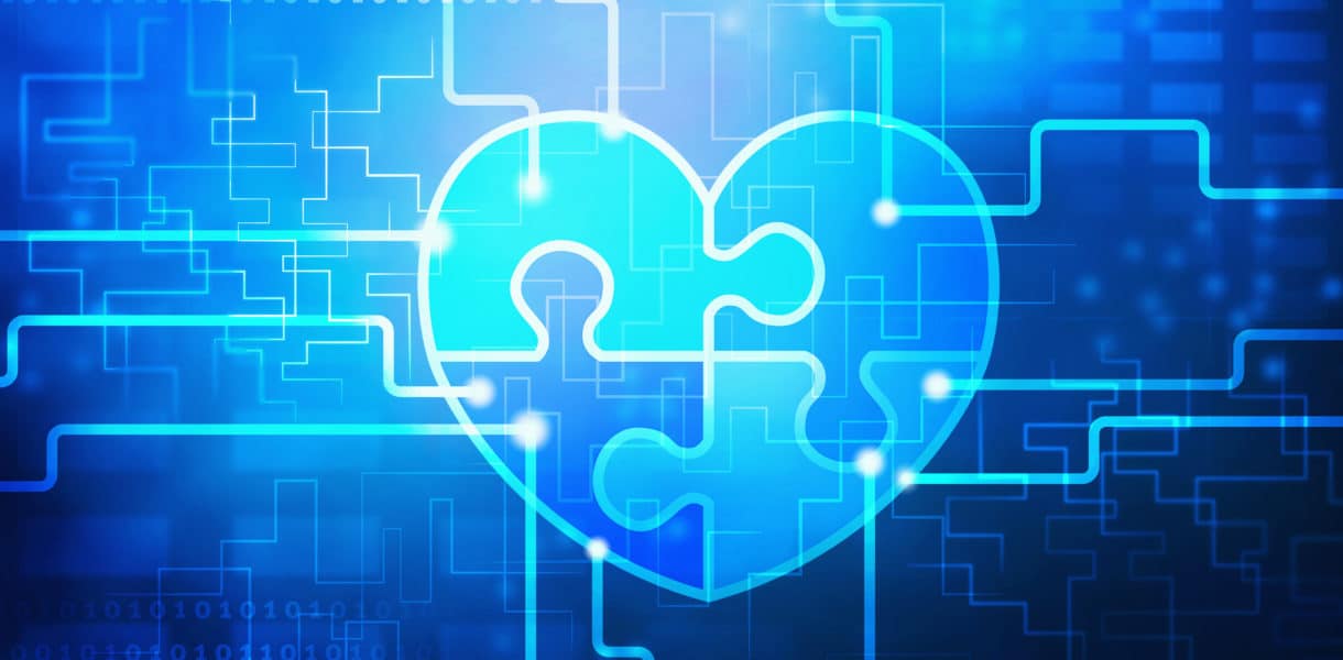 Circuit blue background